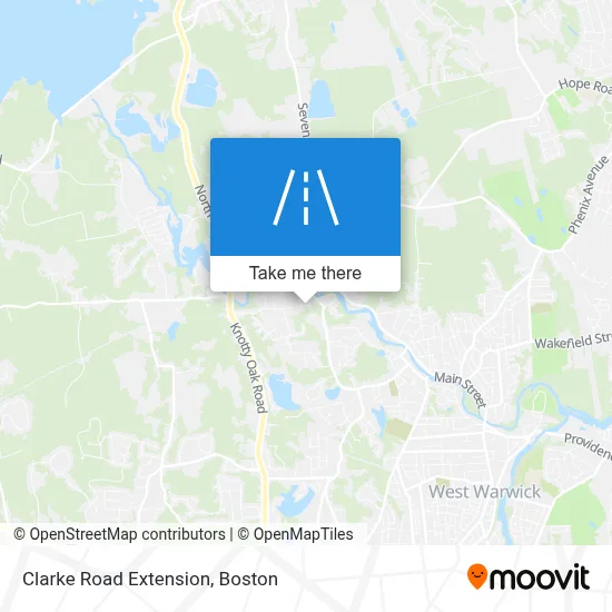 Clarke Road Extension map