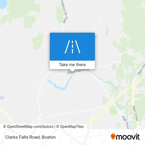 Clarks Falls Road map