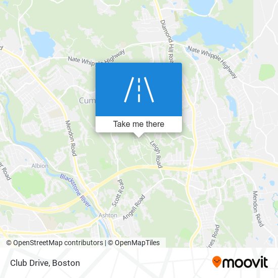 Club Drive map