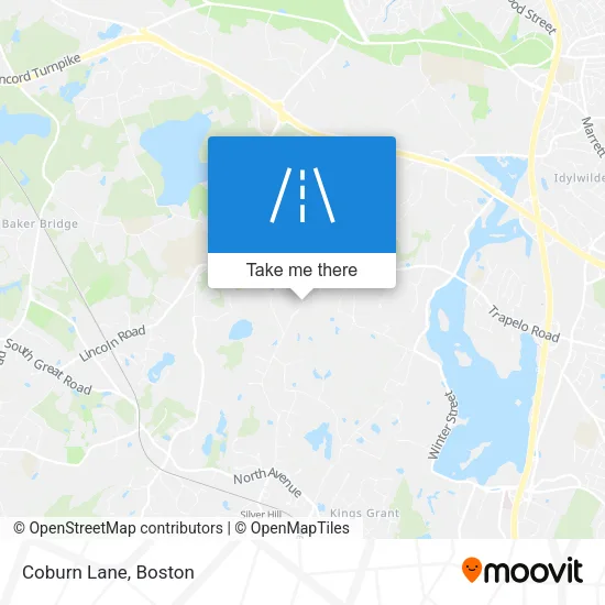 Coburn Lane map