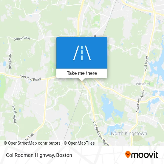 Col Rodman Highway map