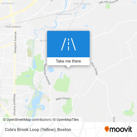 Cole's Brook Loop (Yellow) map