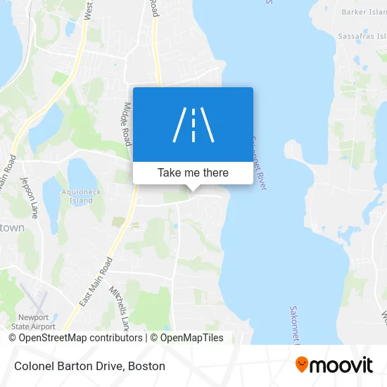 Colonel Barton Drive map