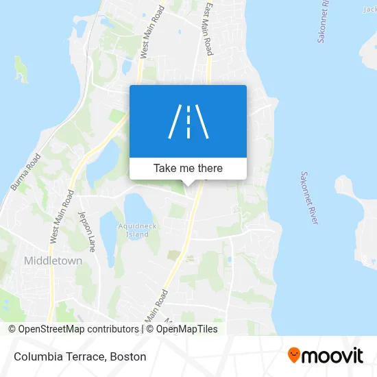 Columbia Terrace map