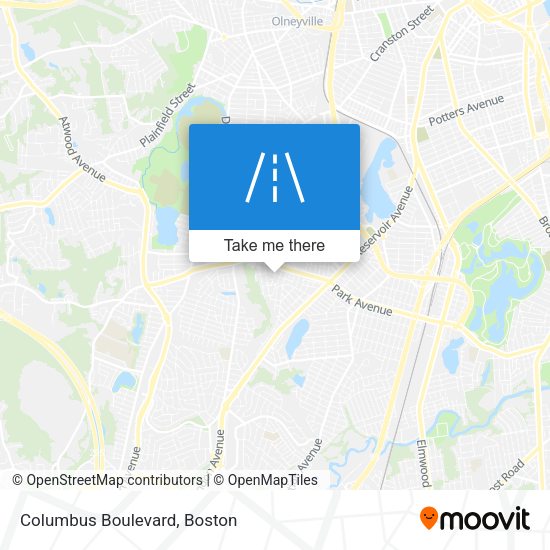 Mapa de Columbus Boulevard