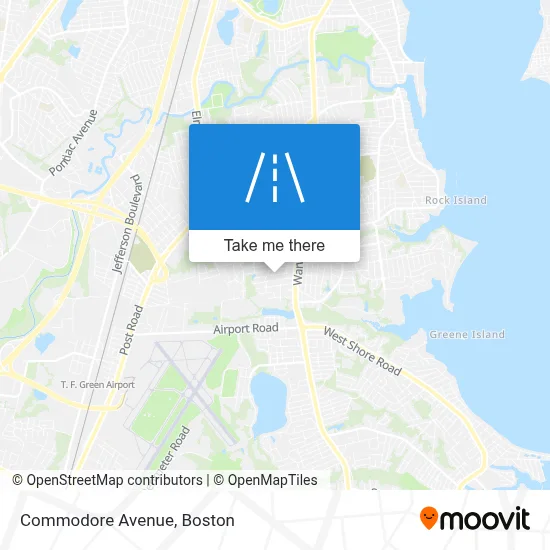 Commodore Avenue map