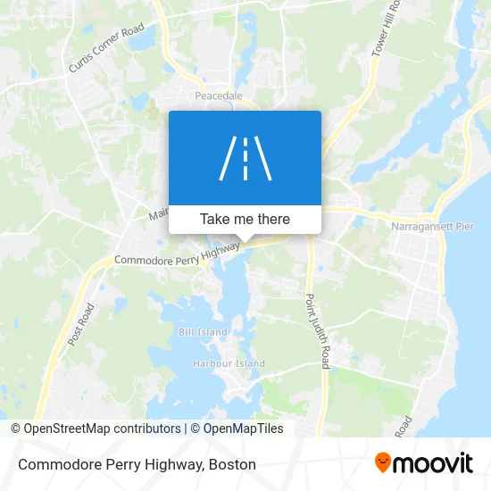 Commodore Perry Highway map