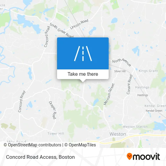 Concord Road Access map
