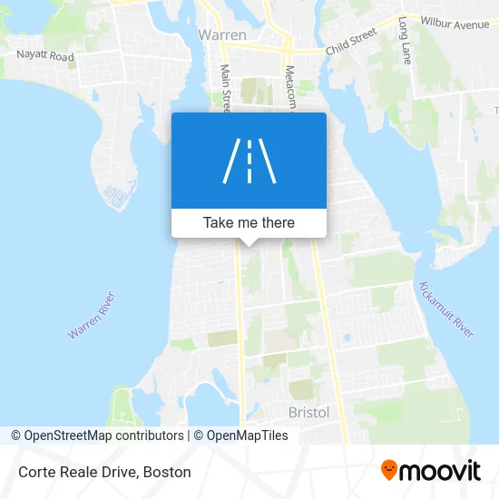 Corte Reale Drive map