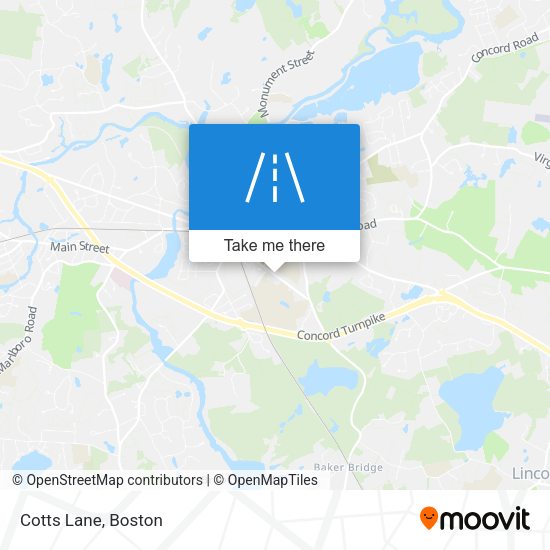 Mapa de Cotts Lane