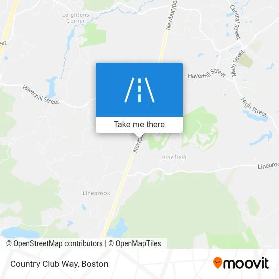 Country Club Way map
