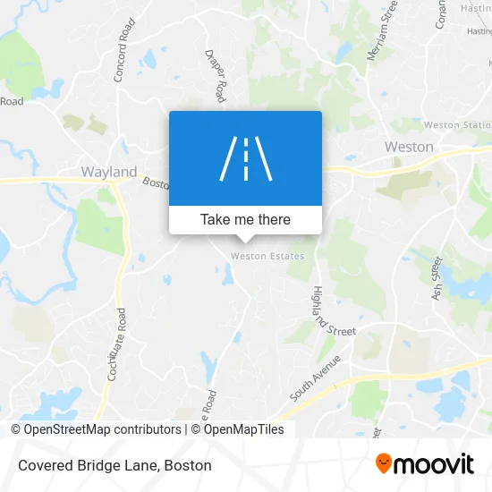 Covered Bridge Lane map