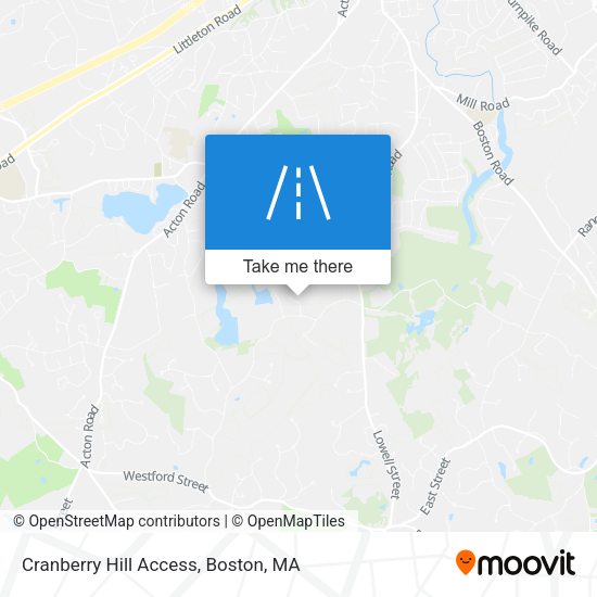 Mapa de Cranberry Hill Access