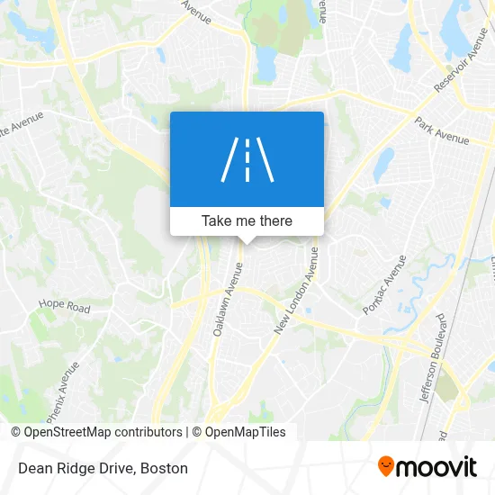 Dean Ridge Drive map