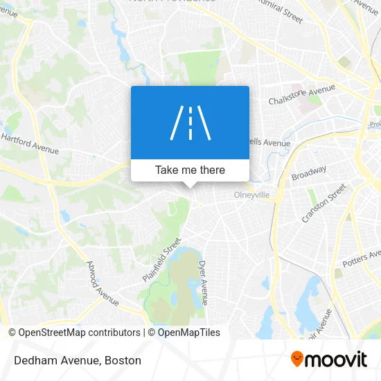 Dedham Avenue map