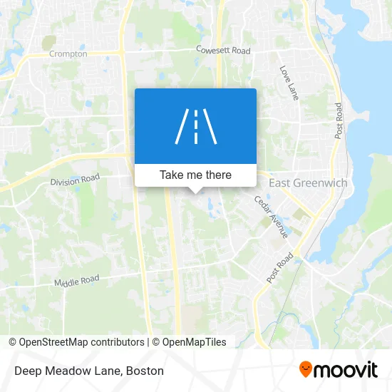 Deep Meadow Lane map