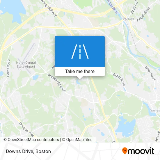 Downs Drive map