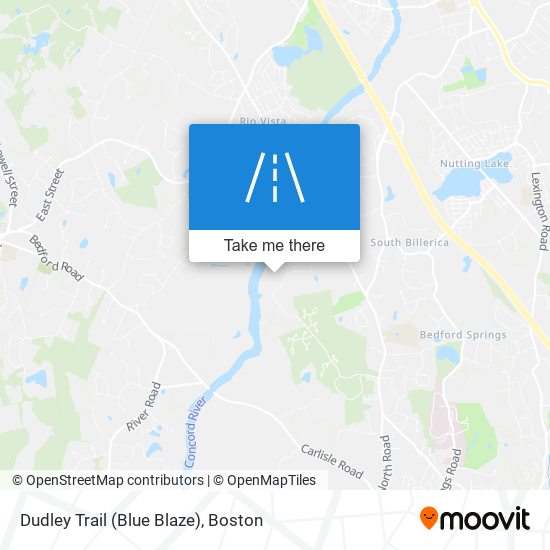 Dudley Trail (Blue Blaze) map