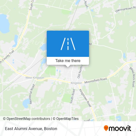 Mapa de East Alumni Avenue