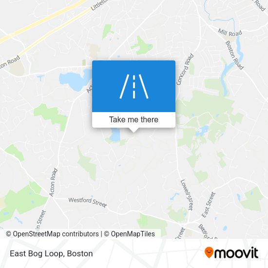 Mapa de East Bog Loop