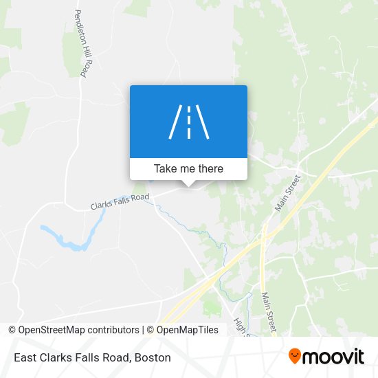 Mapa de East Clarks Falls Road