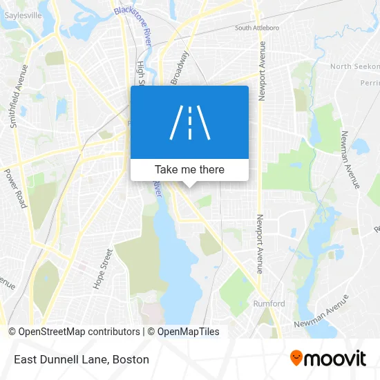 East Dunnell Lane map