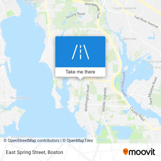 East Spring Street map