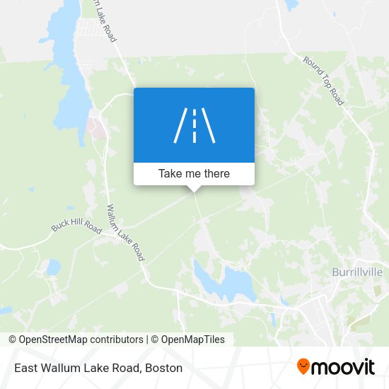 East Wallum Lake Road map
