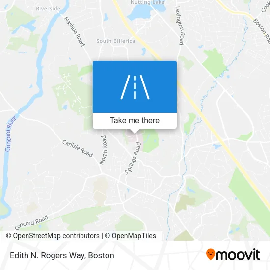 Edith N. Rogers Way map