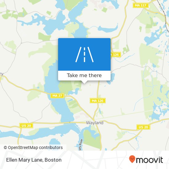 Ellen Mary Lane map