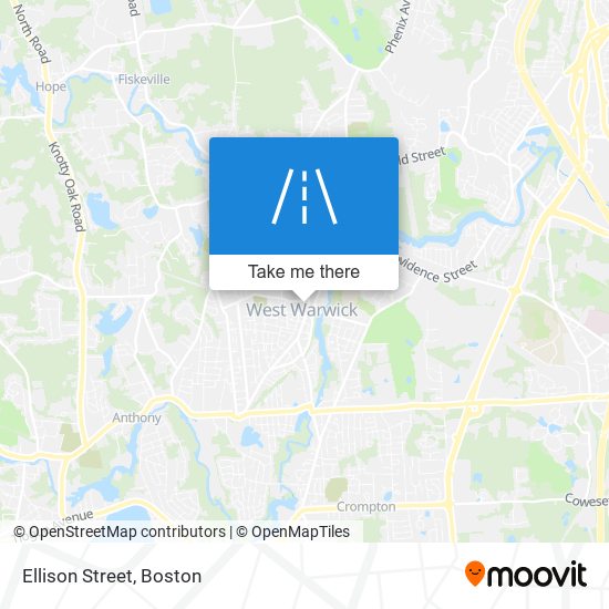 Ellison Street map