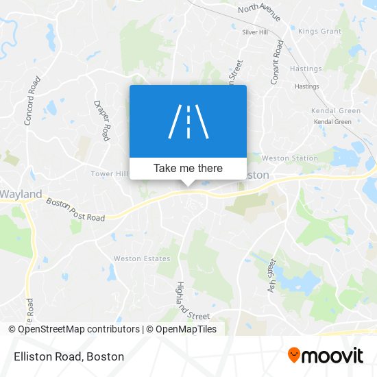 Elliston Road map