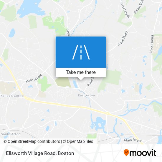 Ellsworth Village Road map