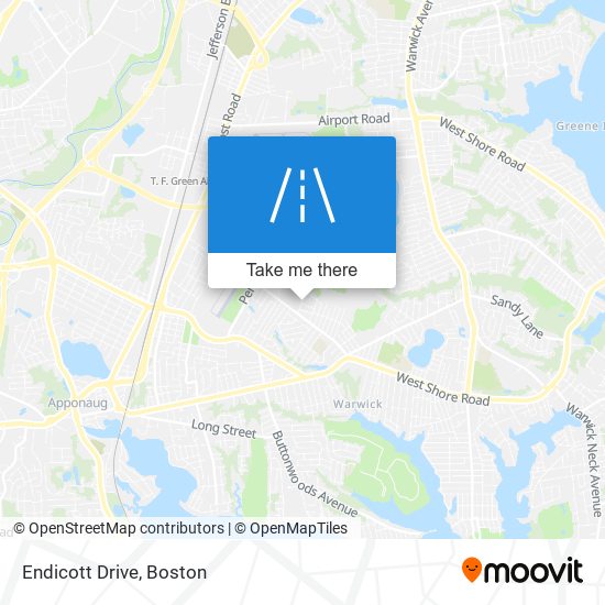 Endicott Drive map
