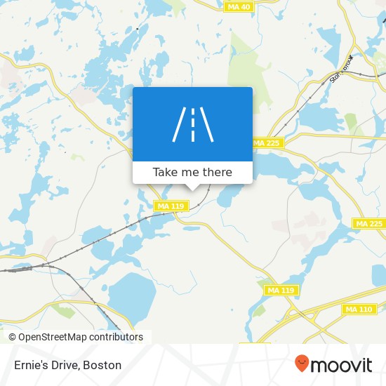 Ernie's Drive map