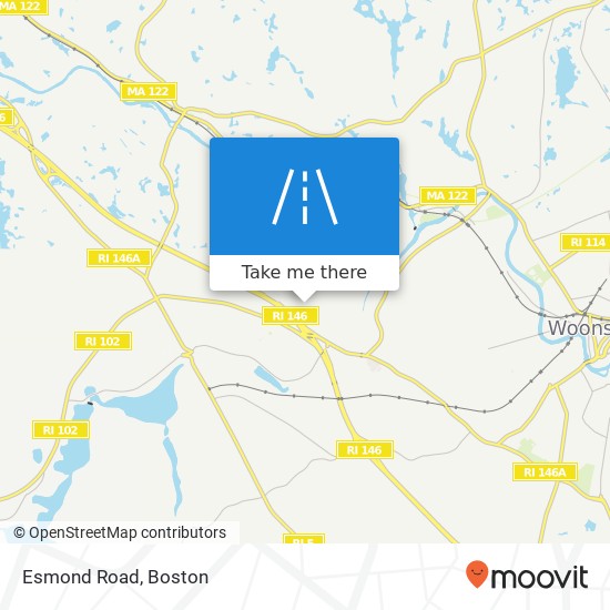 Mapa de Esmond Road