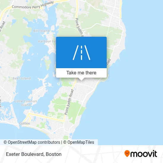 Exeter Boulevard map