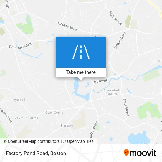 Factory Pond Road map