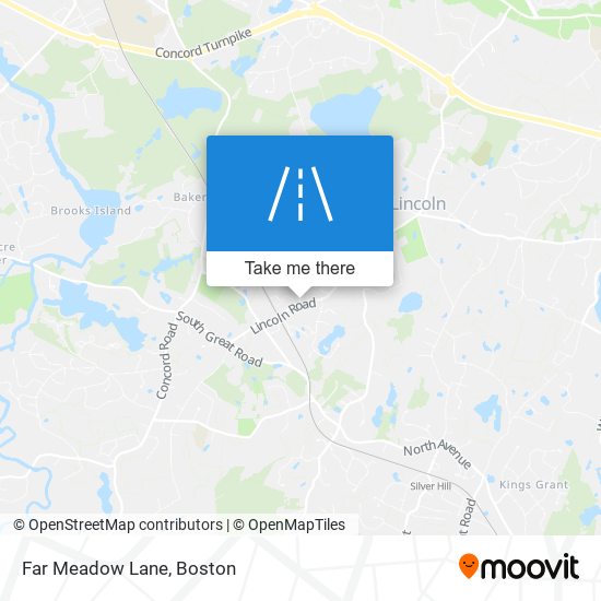 Far Meadow Lane map