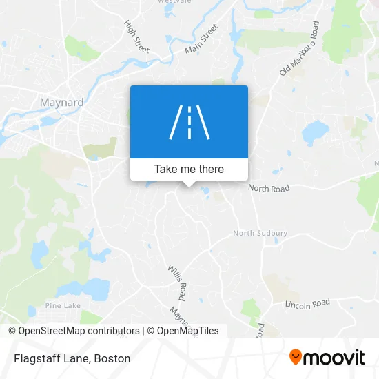 Flagstaff Lane map