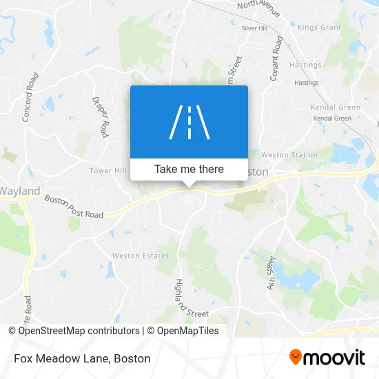 Fox Meadow Lane map