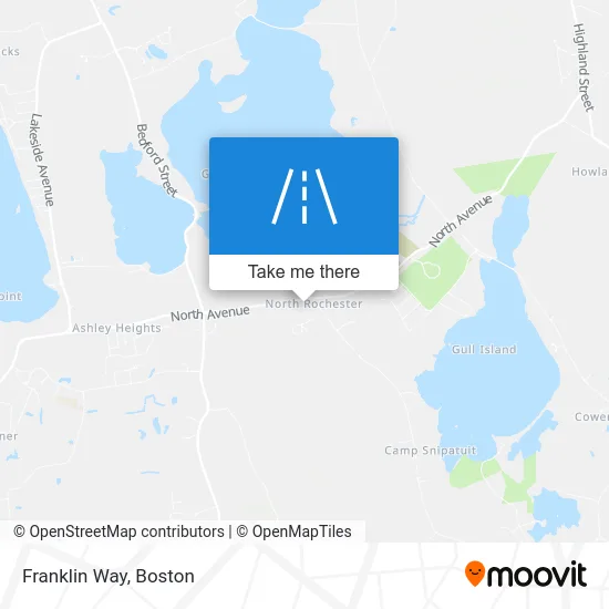 Franklin Way map