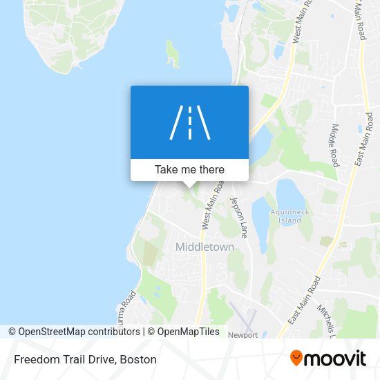 Freedom Trail Drive map