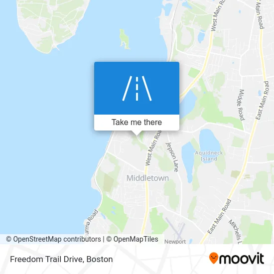Freedom Trail Drive map