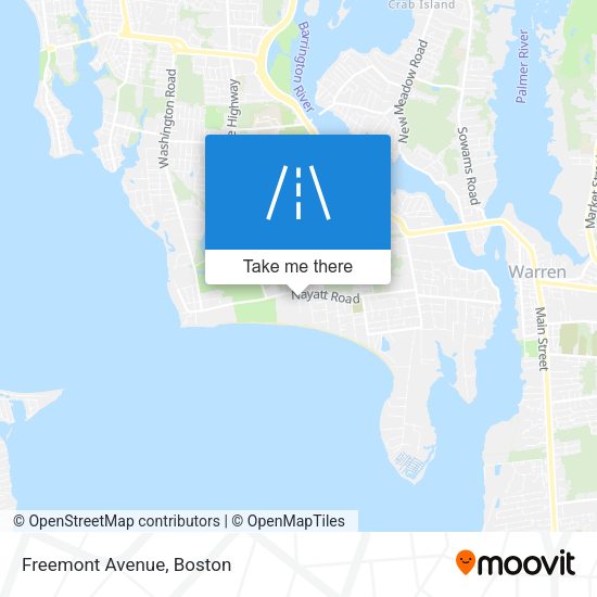 Mapa de Freemont Avenue