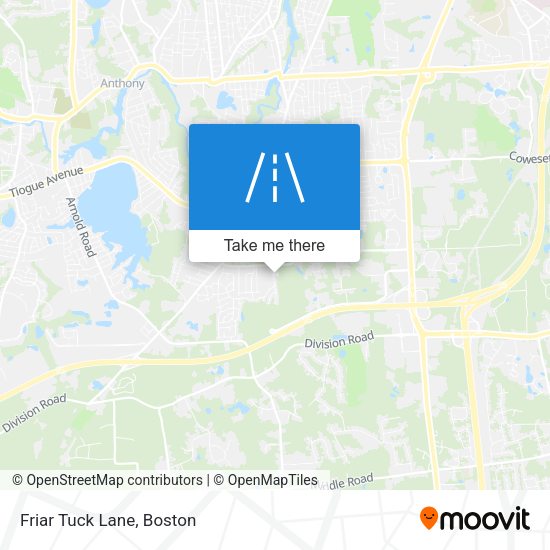 Mapa de Friar Tuck Lane