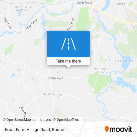 Mapa de Frost Farm Village Road