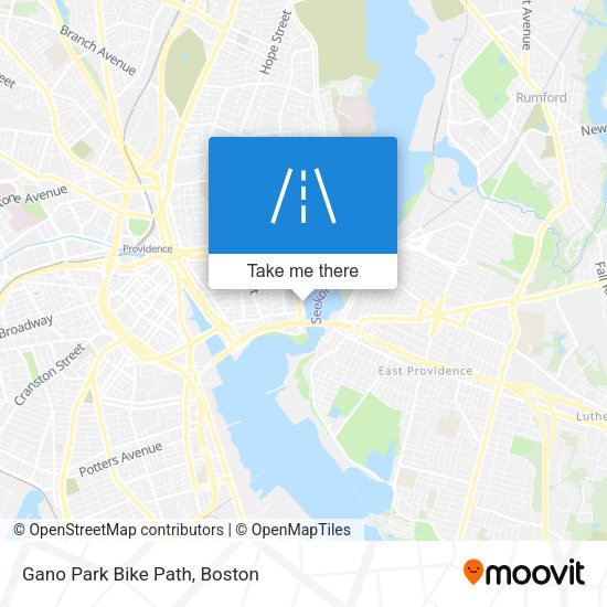 Mapa de Gano Park Bike Path