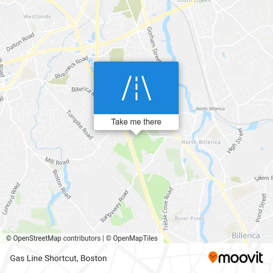 Gas Line Shortcut map