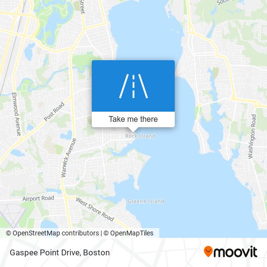 Mapa de Gaspee Point Drive